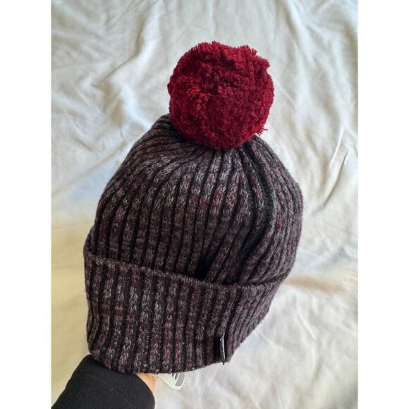 Women's Textured Fleece-Lined Knit Beanie - Picture 6 of 9